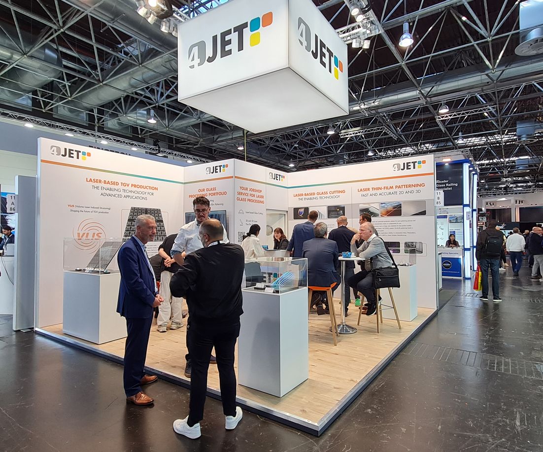 4JET-Messestand glasstec 2024