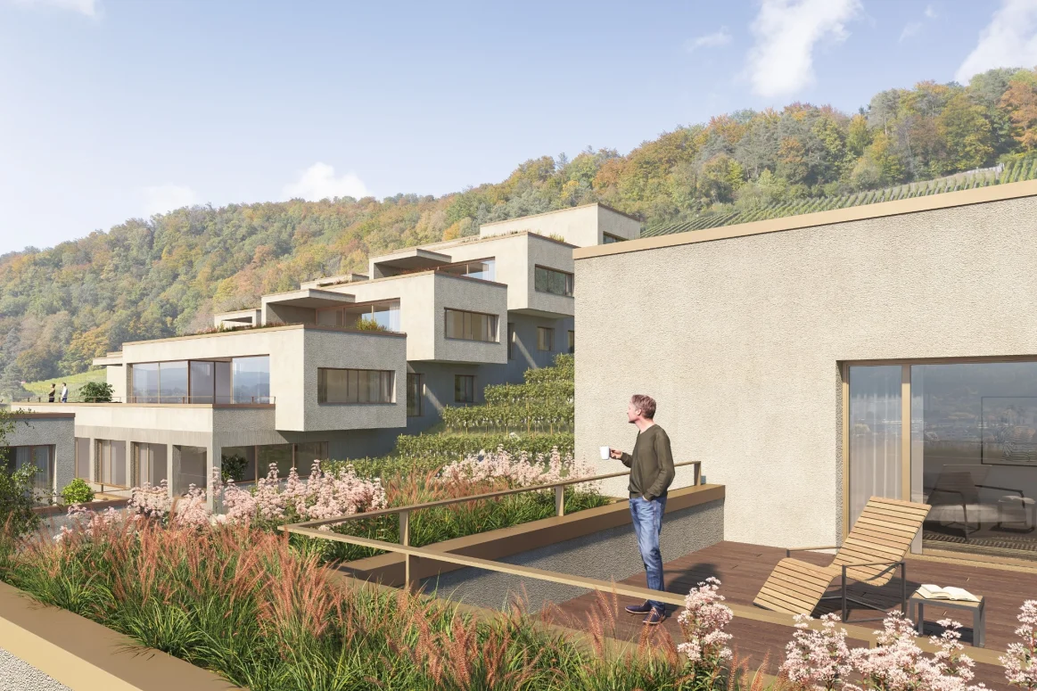 St. Bernhard Wettingen, 4 Terrassenhäuser / 28 Wohneinheiten
