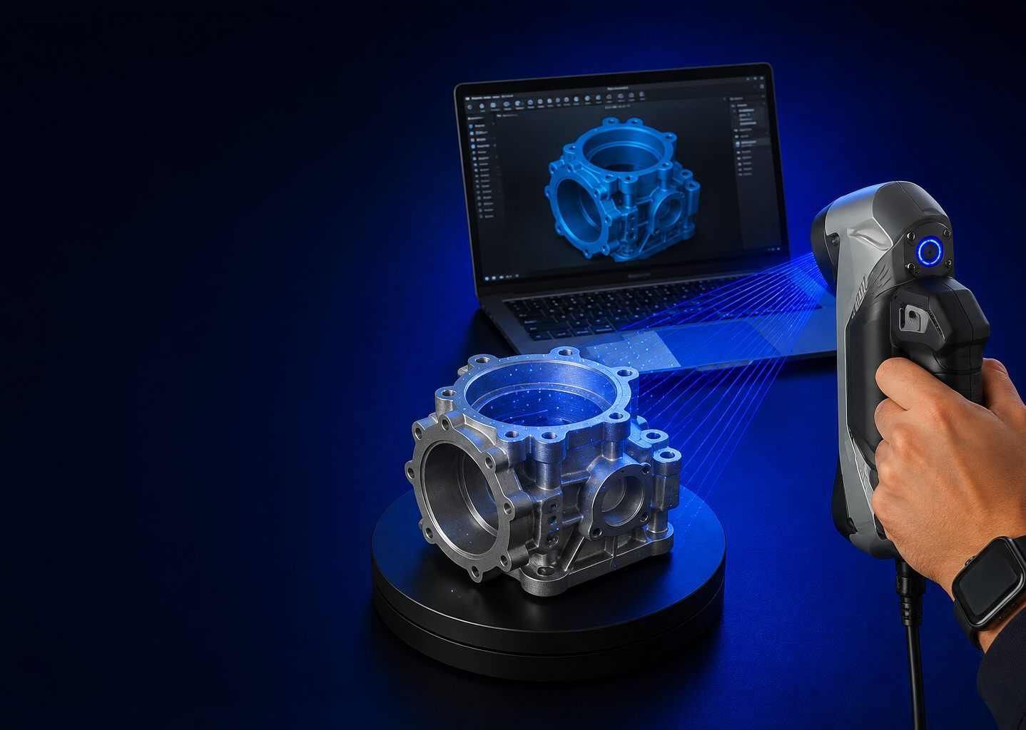 3D-gescanntes Bauteil