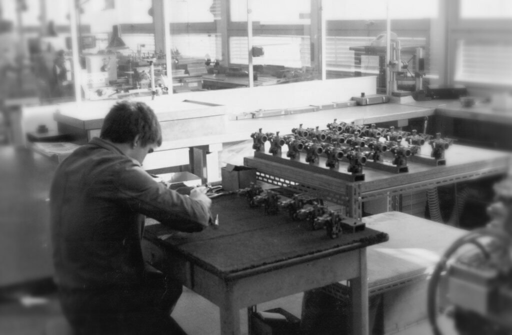 Werkstatt in Saint-Blaise, Gründungsjahr 1970