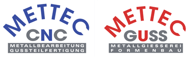 Logo METTEC GUSS Metallgießerei und Formenbau GmbH & METTEC CNC Metallbearbeitung und Gussteilfertigung GmbH