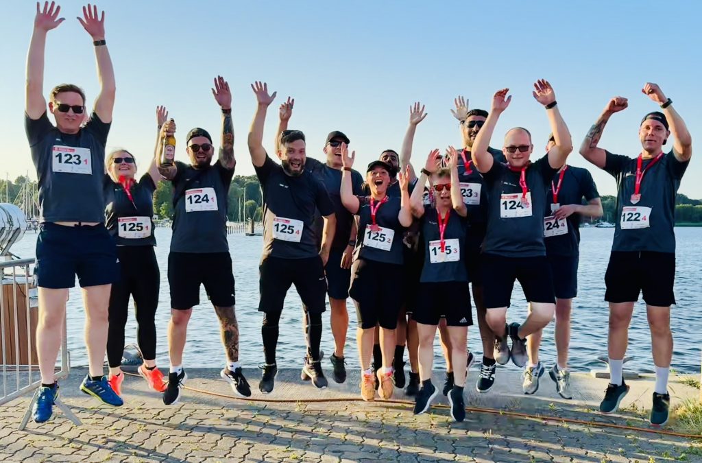 Team beim 15. Rostocker Firmenlauf 2024