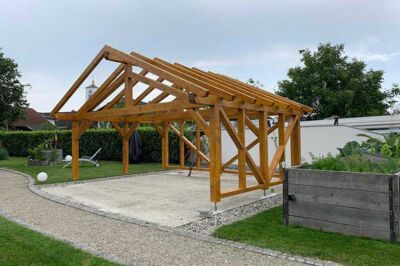 Doppelcarport mit Satteldach