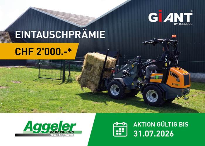 Eintauschaktion für Giant-Maschinen