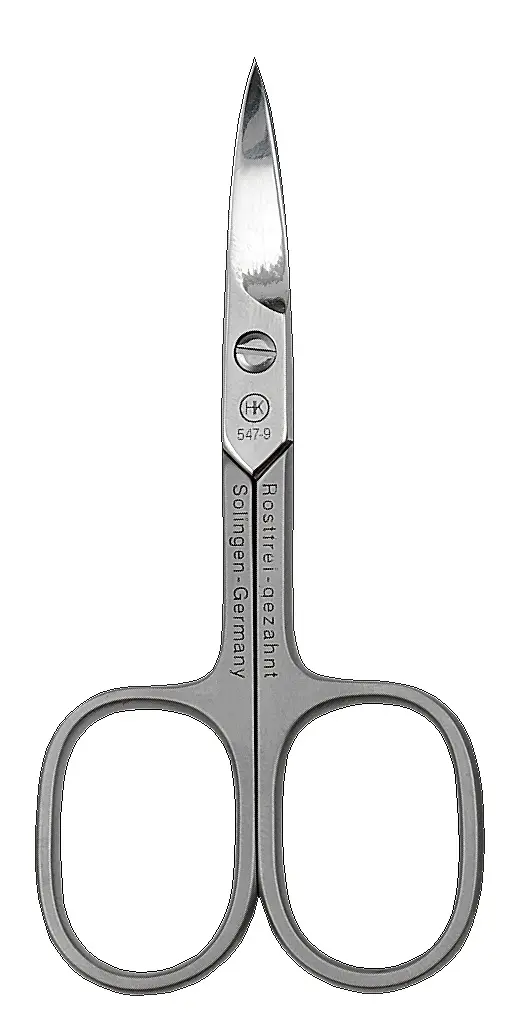 Nail scissors, curved, 90 mm, stainless