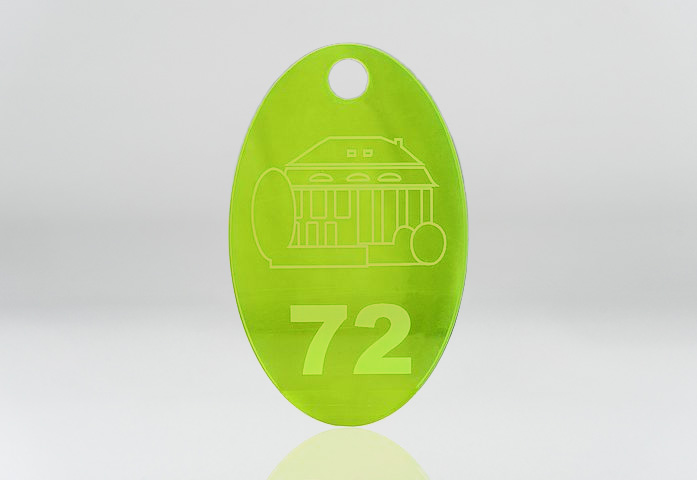 Engraved plastic