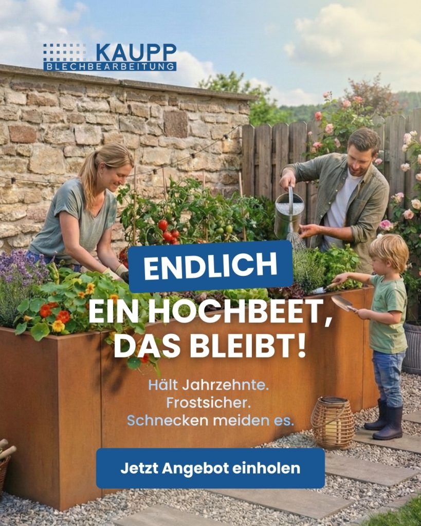 Hochbeete aus Cortenstahl