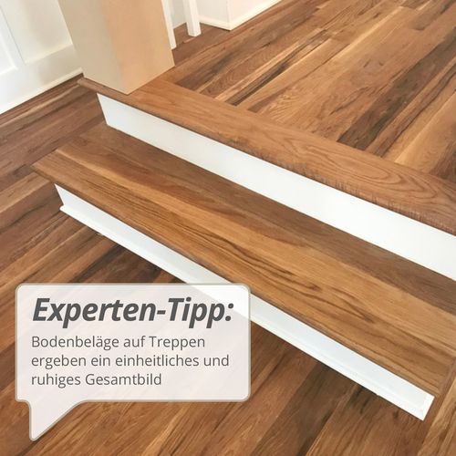 Bodenbelag Fußboden und Treppe