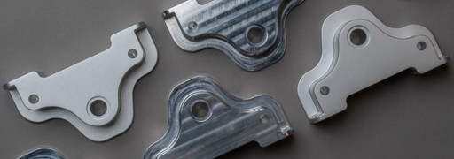 CNC-machined part with surface finish