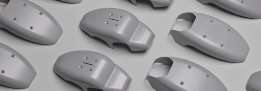 Injection-molded production parts