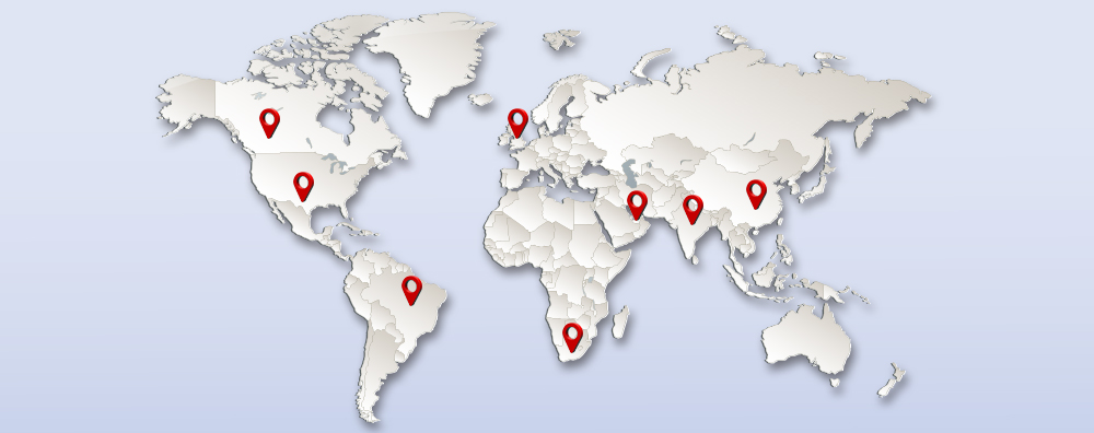 Locations worldwide
