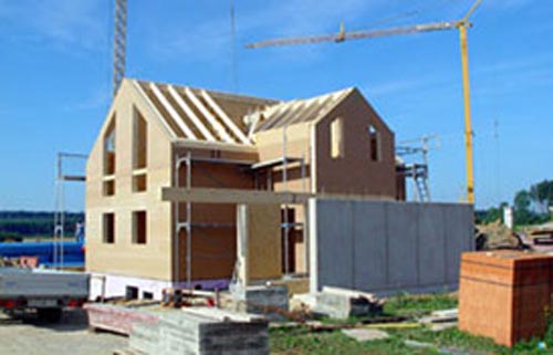 Holzhaus aus Massivholz