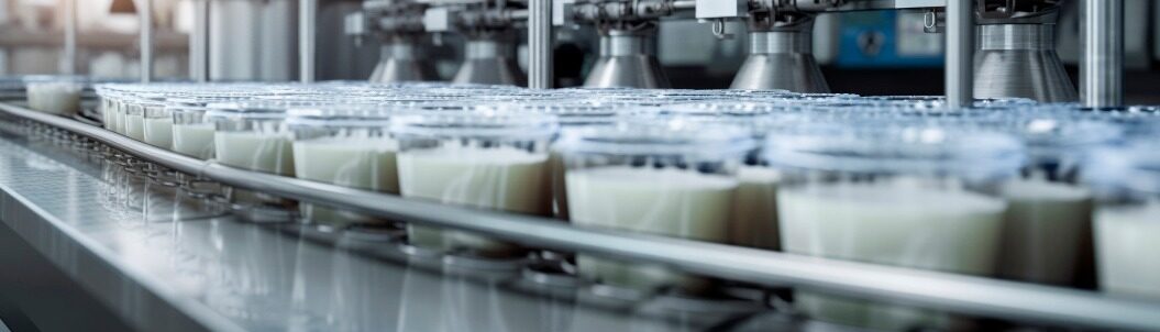 Milchbänder in der Lebensmittelindustrie