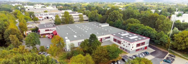 Luftbild des erweiterten Werksgeländes (2016)