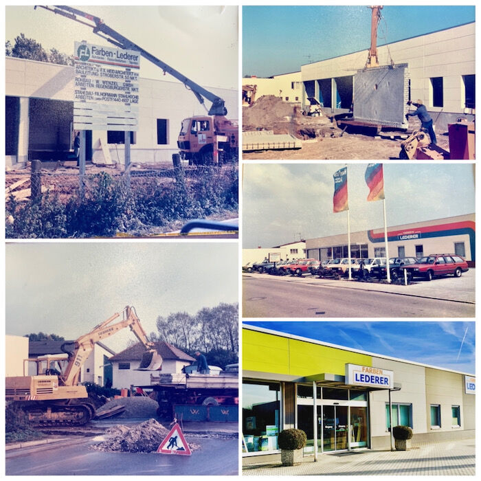 Historisches Firmenvitrinenmotiv