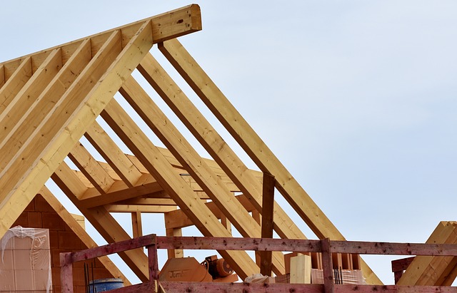 Dachstuhl in Holzbauweise
