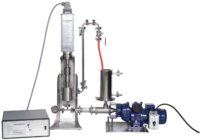 Recirculation setup: UIP1000hdT with flow cell, tank and pump