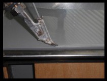 Kunststoffschweißarbeit an Tank/Wanne