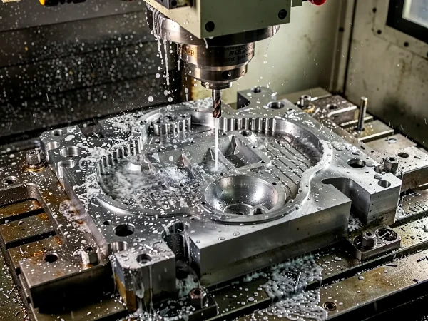 CNC-Fräsbearbeitung eines Formeinsatzes im Werkzeugbau