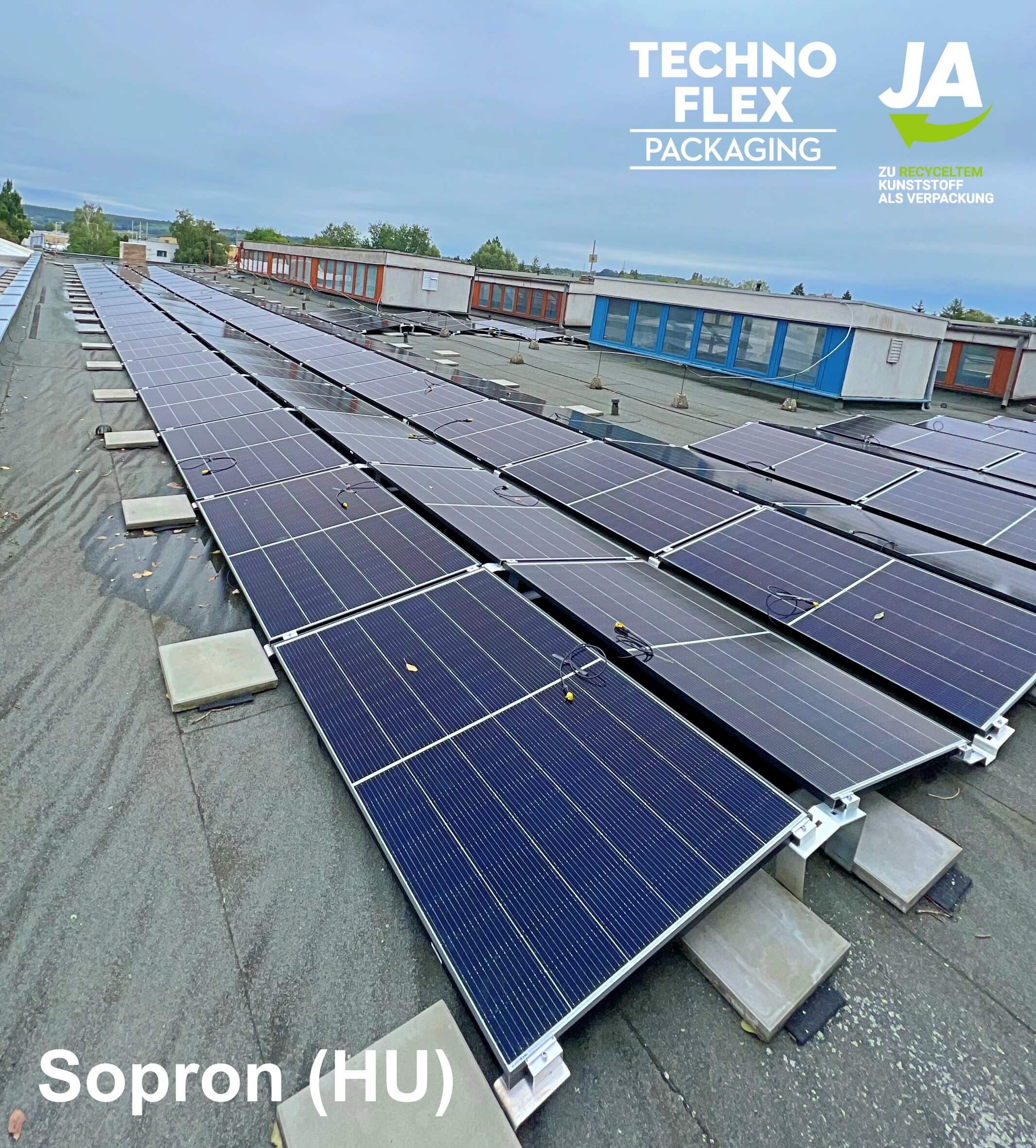 Photovoltaik-Anlage am Standort Ungarn, in Betrieb genommen 2024