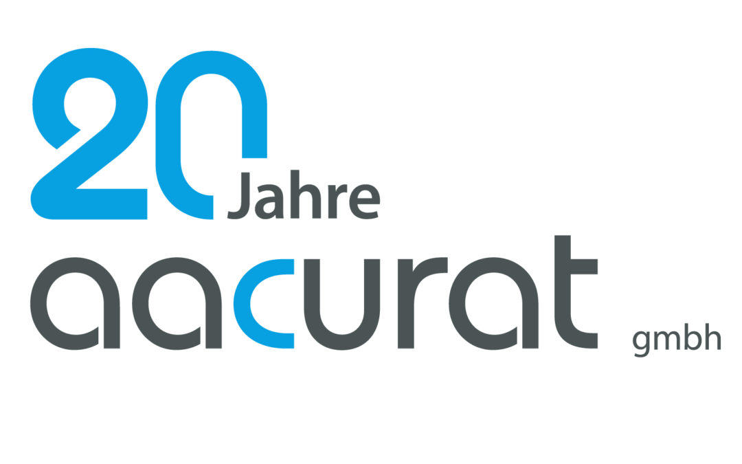 20 Jahre aacurat – Jubiläumslogo
