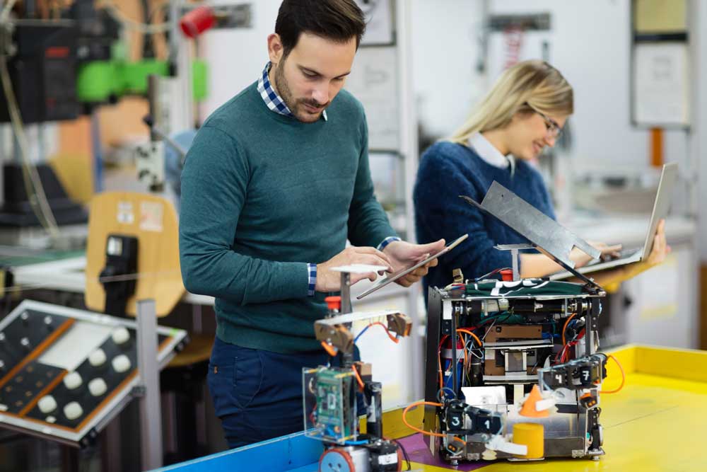 Roboterschulungen in der Akademie