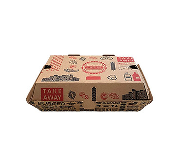 Hamburger- und Pommes-Box