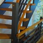 Wooden staircase
