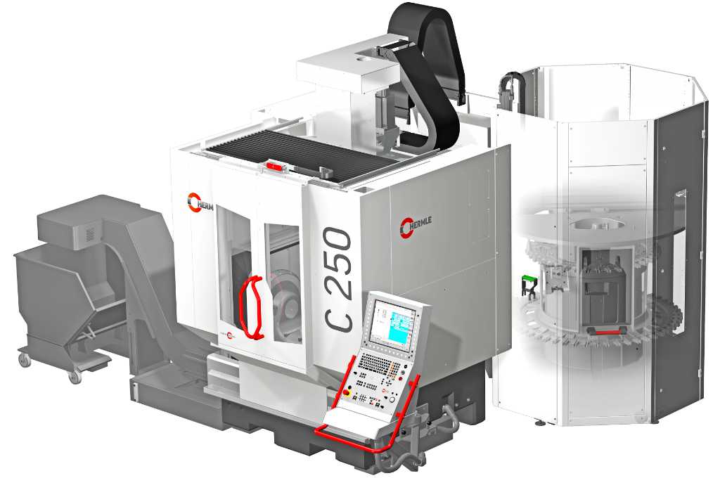 Hermle C250 mit LANG RoboTrex 52 Automation