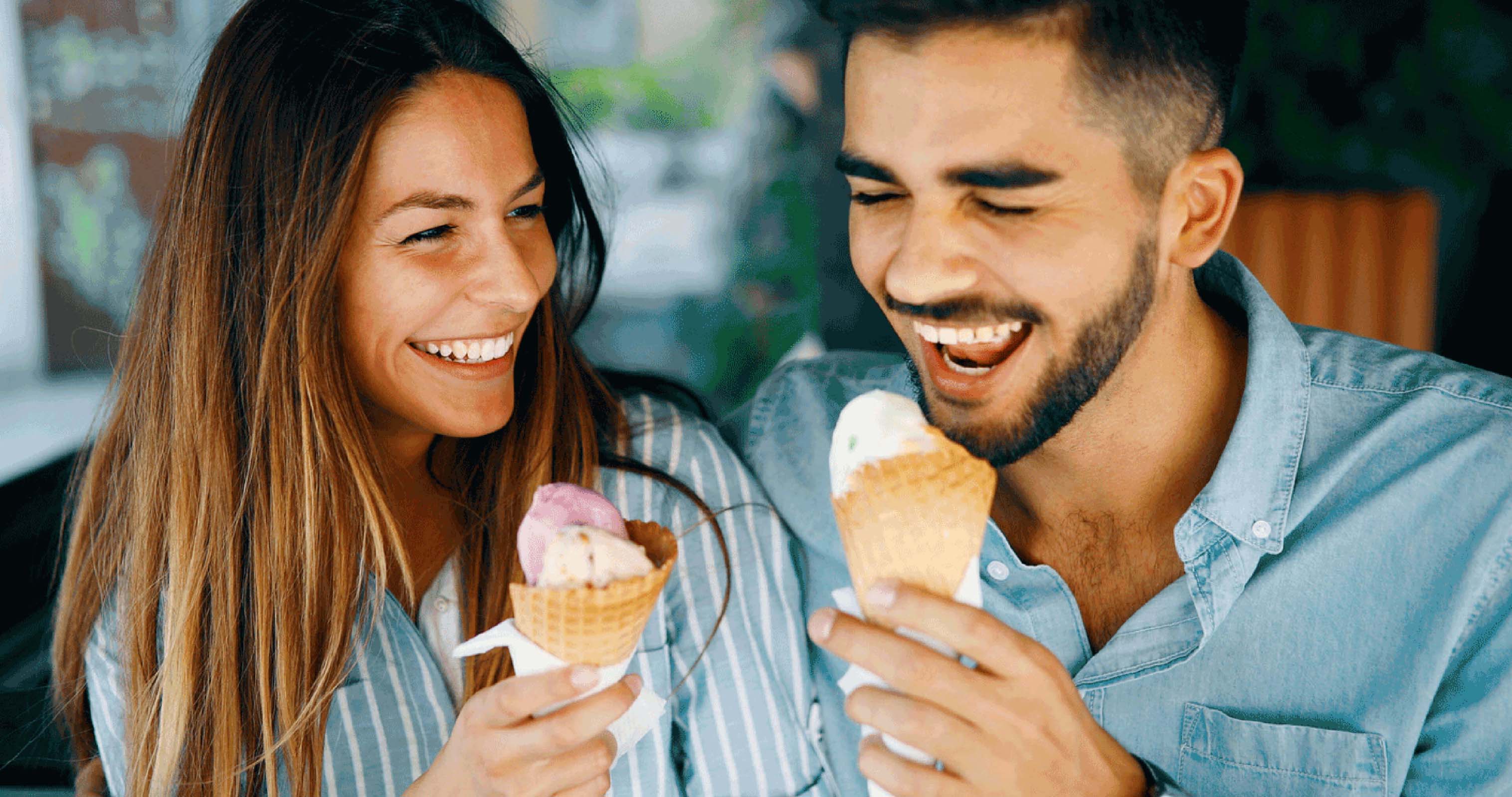 Eisgenuss mit Biscate-Eiswaffelprodukten
