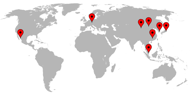Worldwide locations