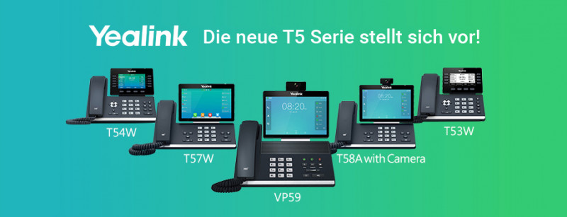 IP-Telefone Yealink T5 im Sortiment