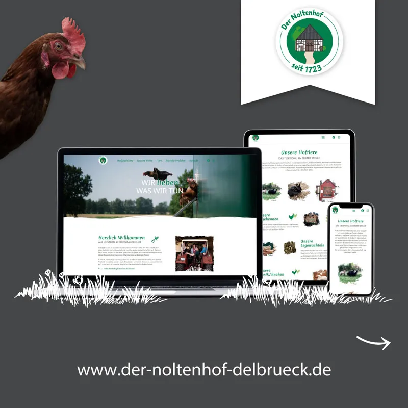 Webdesign-Referenz Der Noltenhof