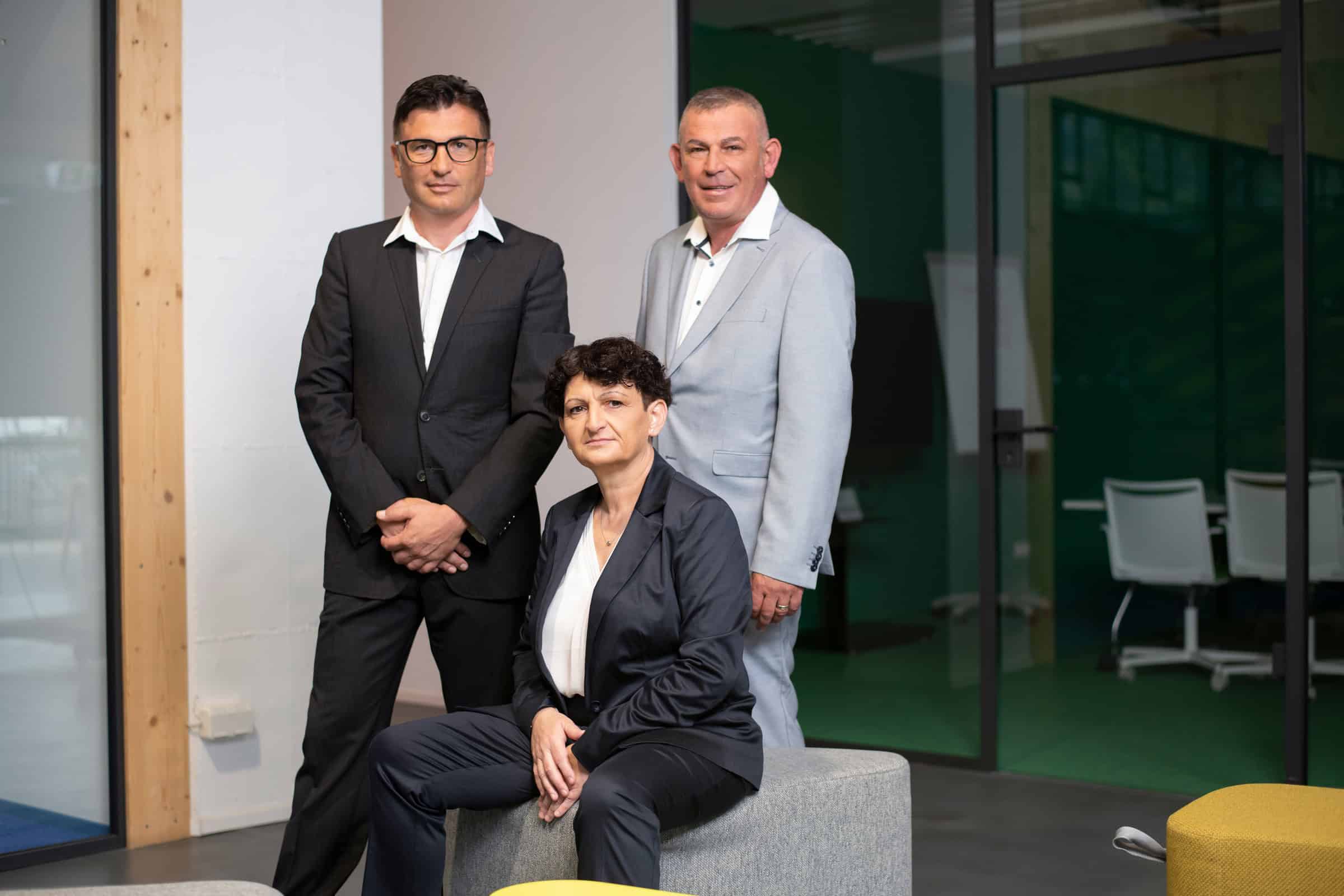 Geschäftsführung v. l. n. r.: Carmelo Messina, Irene Klassen, Christoforo