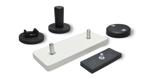 Gummierte Magnetsysteme