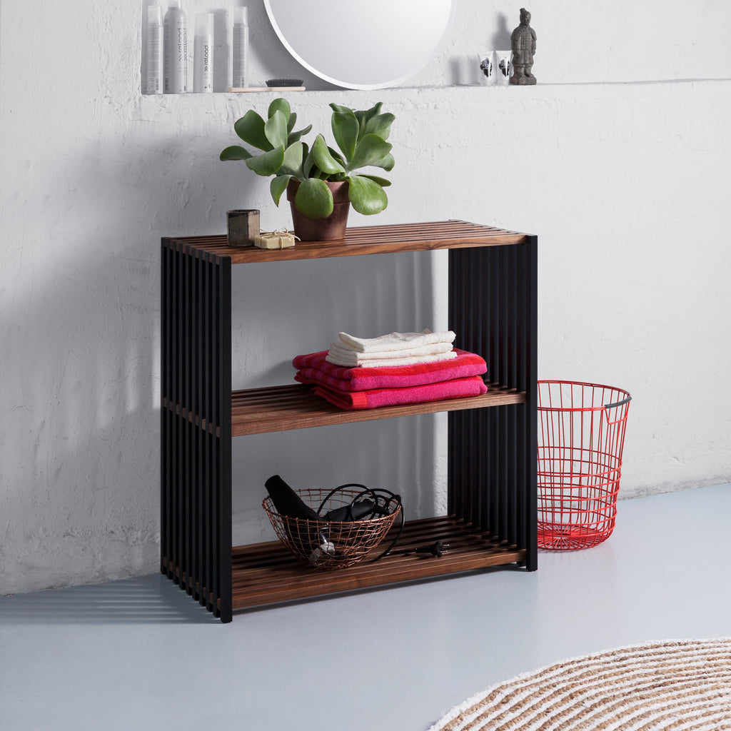 REBAR 2.0 Shelving System Walnut Graphite Black