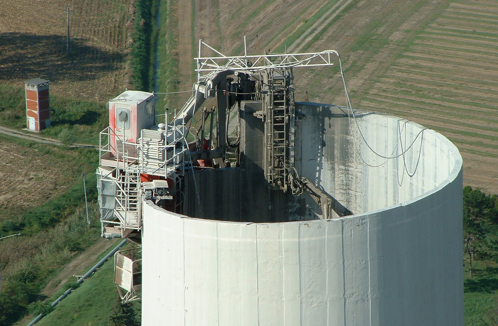 Schornstein-Abbruchsäge (BASF, 200 m Schornstein)