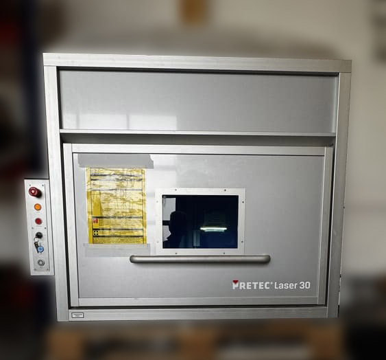 Laserbeschriftetes Bauteil
