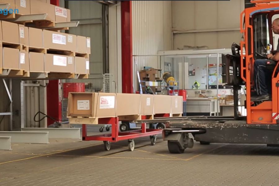 Verpackung für Brandschutztore