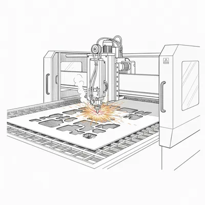 Laser-Cut Component