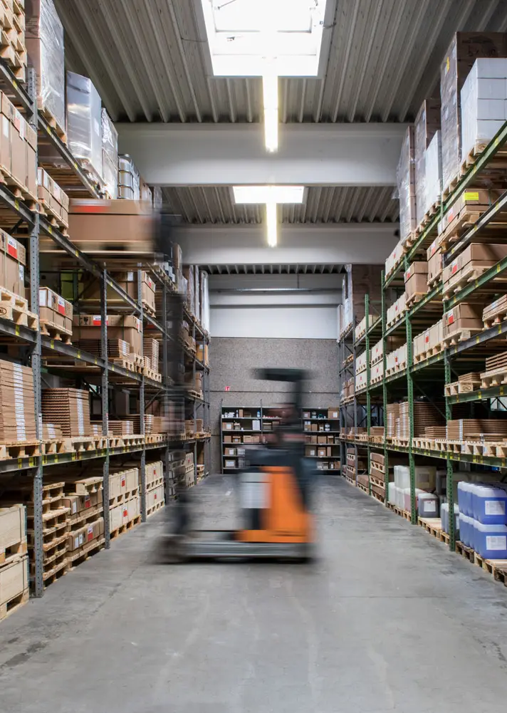 Consumables and spare parts logistics