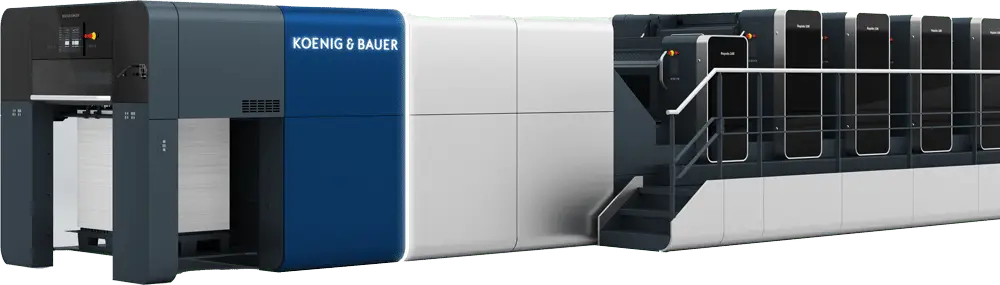 Koenig & Bauer Rapida sheet-fed offset printing press