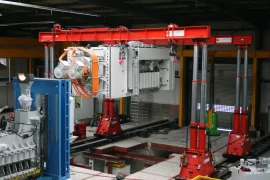Hydraulisches Hubgerüst im Einsatz