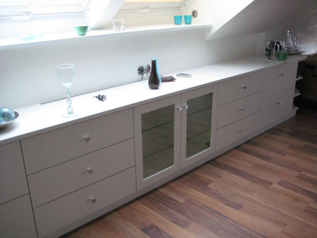 Sideboard under the sloping ceiling