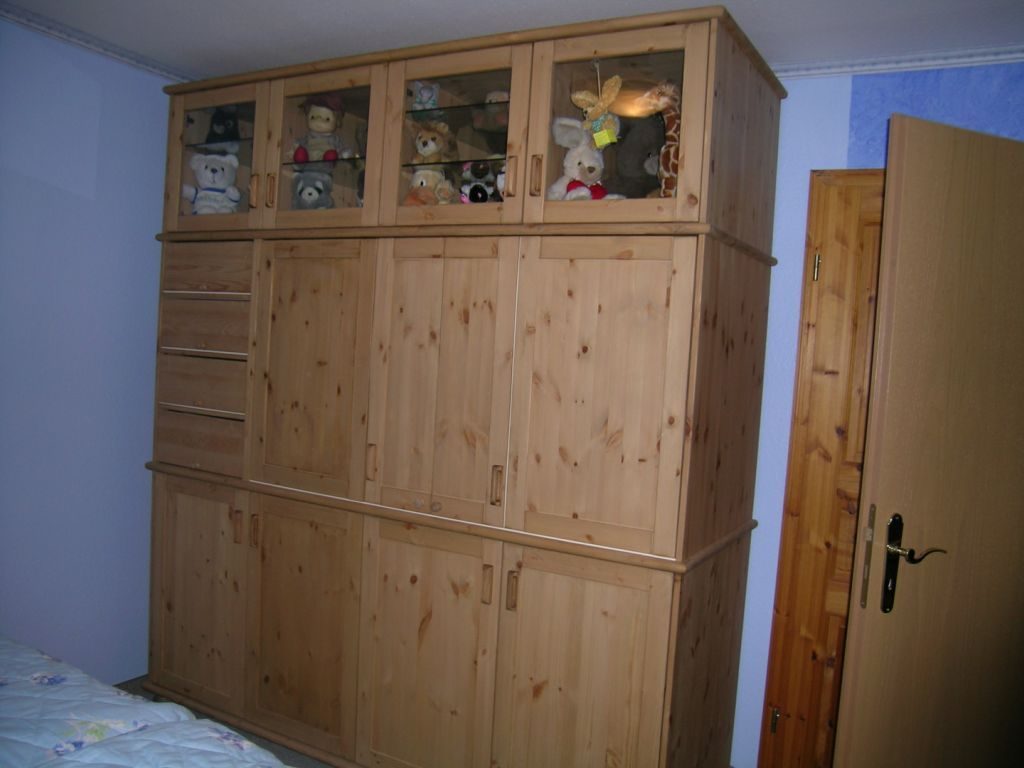 Solid pine wardrobe