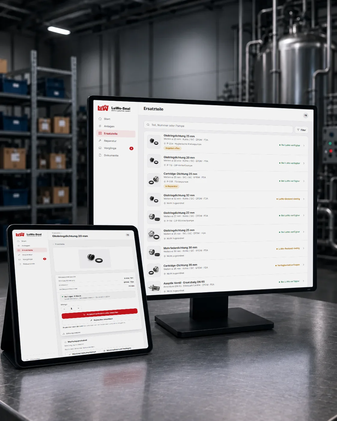 LuWo Maintenance Plattform für digitale Bestandsverwaltung