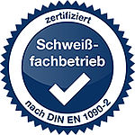 Certified welding company according to EN 1090