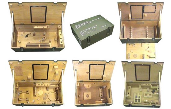 Bundeswehrkästen Detail