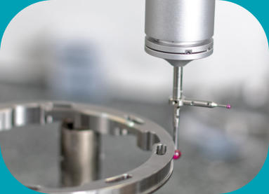 Component measured tactilely on CMM