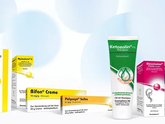 Dermatologische Produktpalette